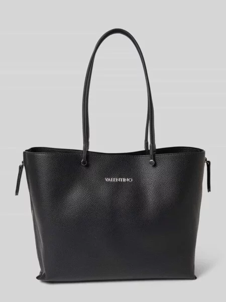 Torebka z detalem z logo model ‘PARKA’ Valentino Bags czarna