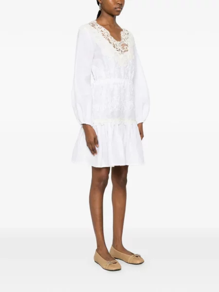 Rochie mini Ermanno Scervino din dantelă alb