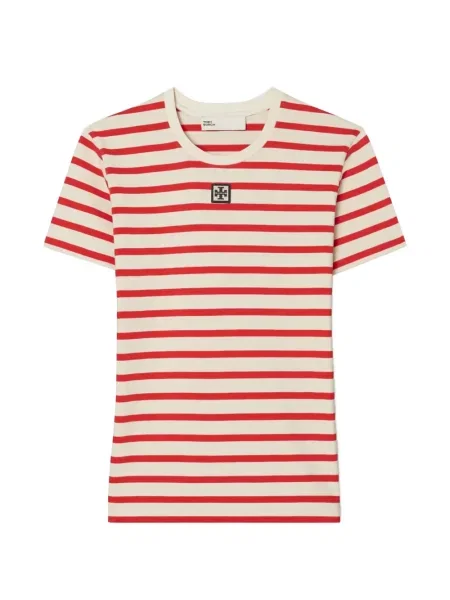 Tricou Tory Burch cu dungi roșu