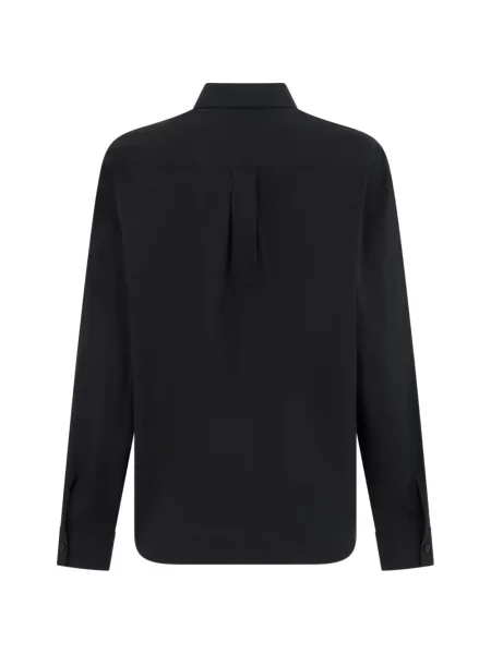 Lung cămașă Moschino cu autograf negru