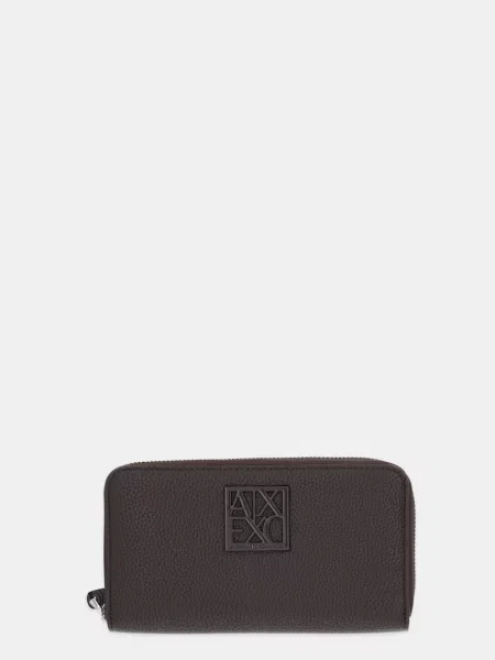 Портмоне Armani Exchange кафяво