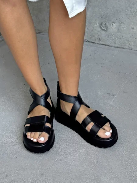 Шкіряні Сандалії INNOE чорний