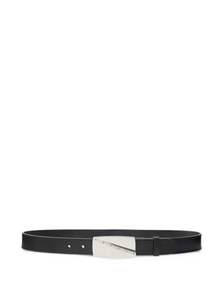 Curea Ralph Lauren Collection cu cataramă cu autograf negru