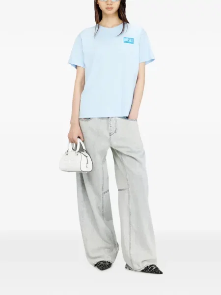Tricou Diesel cu imagine albastru