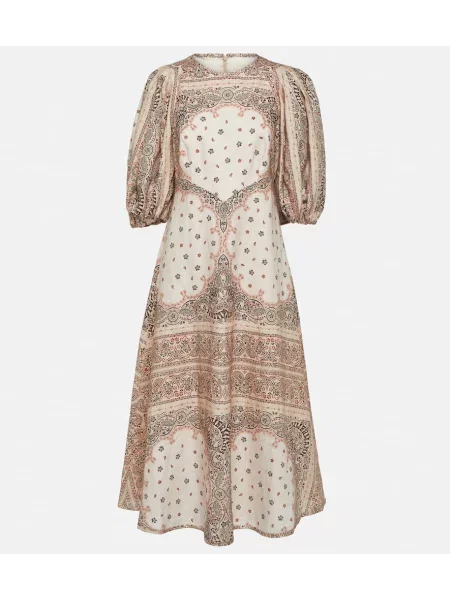 Rochie midi Zimmermann de in până la genunchi de costum alb