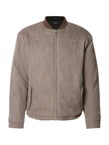 SCOTCH & SODA Prehodna jakna temno rjava bela