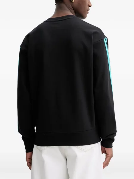 Csíkos tornaterem rövidnadrág Adidas nyomtatás kék