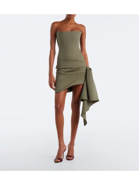 Rochie Alex Perry de lână drapată verde