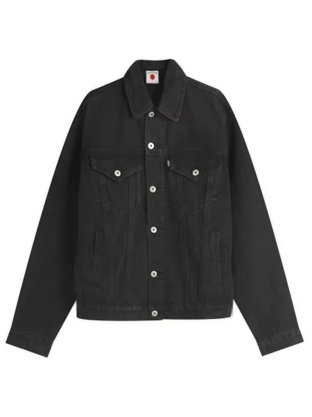 ICECREAM Kurtki Mężczyzna XL Denim Biegacz Denim Trucker Kurtka czarny