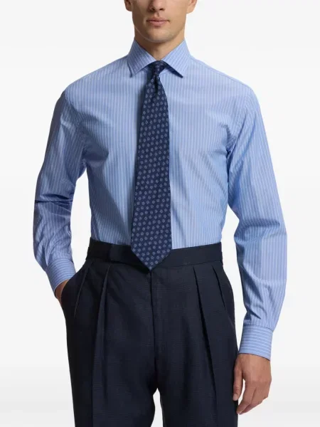 Prugasta košulja Ralph Lauren Purple Label plava