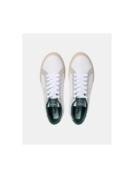 Sneakerși Pepe Jeans alb