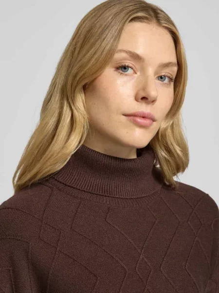 Sweter z dzianiny z prążkowanymi wykończeniami model ‘Saturn’ Free/quent
