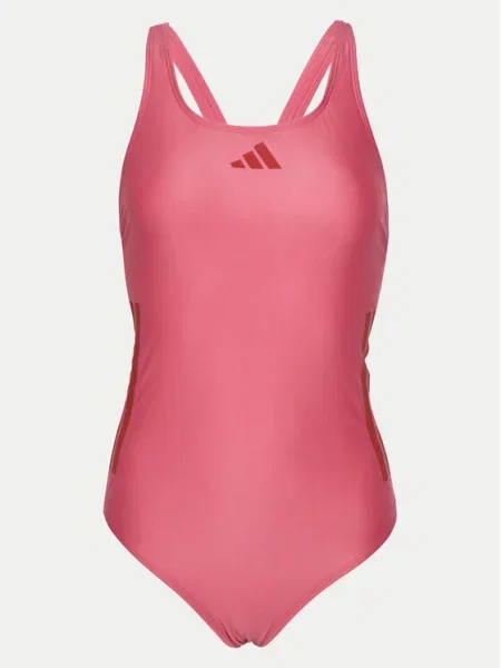 Купальник Adidas в полоску розовый