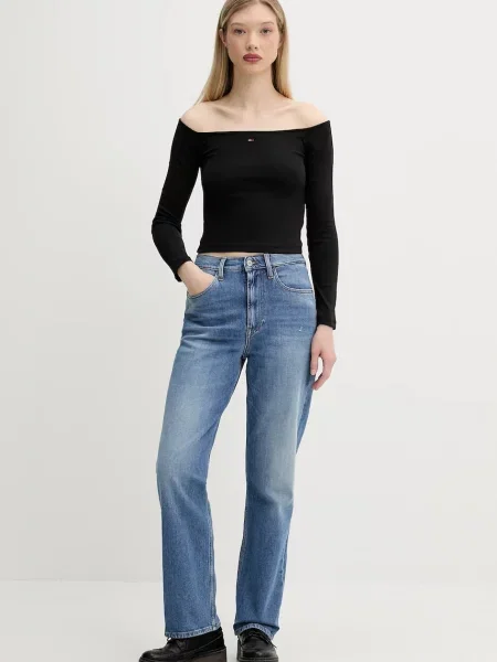Rifle Tommy Jeans modrá