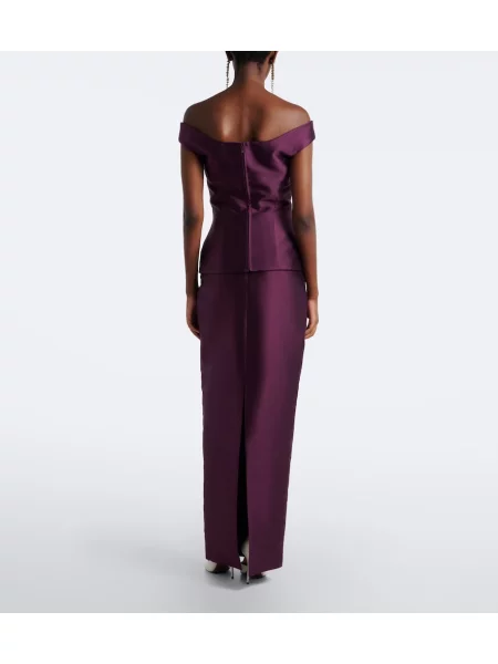 Rochie Solace London din satin violet
