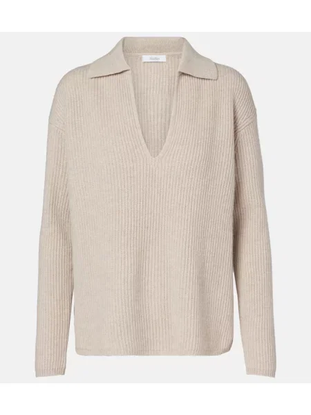 Pulover Max Mara din cașmir bej