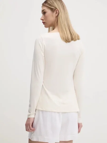 Halenka Abercrombie & Fitch hladká béžová