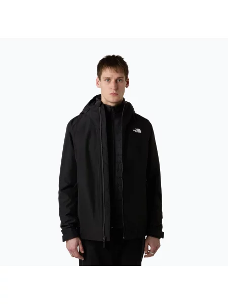 Geacă pentru bărbați The North Face Carto Mono Triclimate Hooded black negru