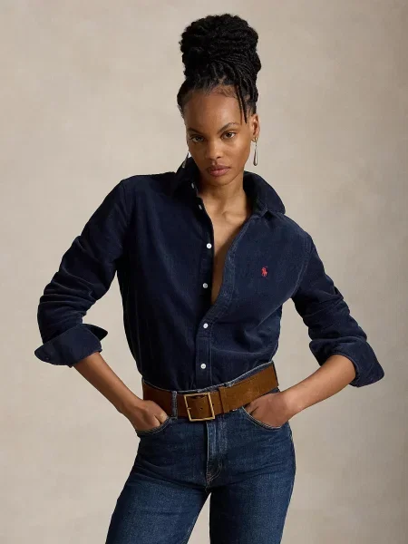 Polo Ralph Lauren Blúzka námornícka modrá / ohnivo červená