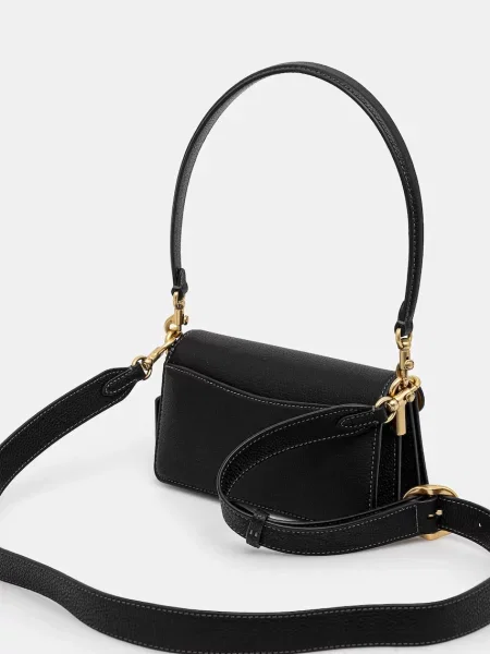 Кожаная сумка Coach черная