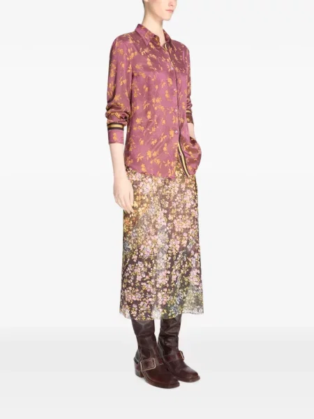 Cămașă Dries Van Noten din jacard violet