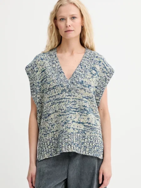 MUNTHE kamizelka wełniana LARAZZA niebieski