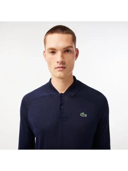Lacoste Sport Wool Golf Sweater granatowy