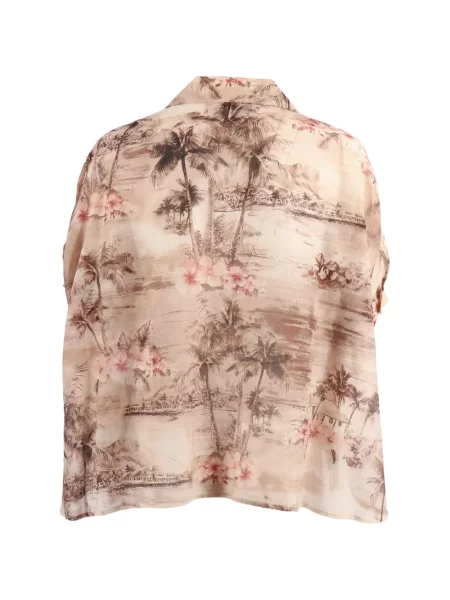 Geacă Shirtaporter cu imagine cu imprimeu tropical