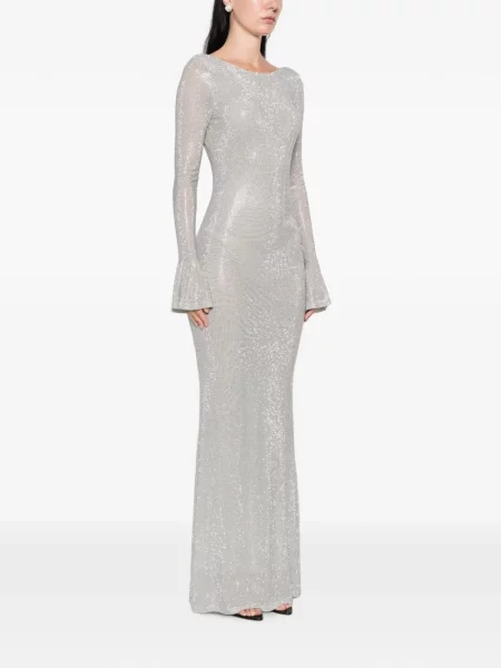 Rochie maxi Twenty Fourhaitch cu paiete gri