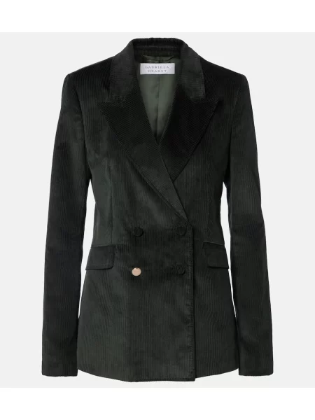 Samt blejzer Gabriela Hearst zelena