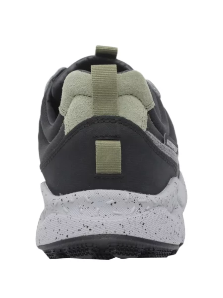 Sneakerși Flower Mountain din piele de căprioară cu model floral verde