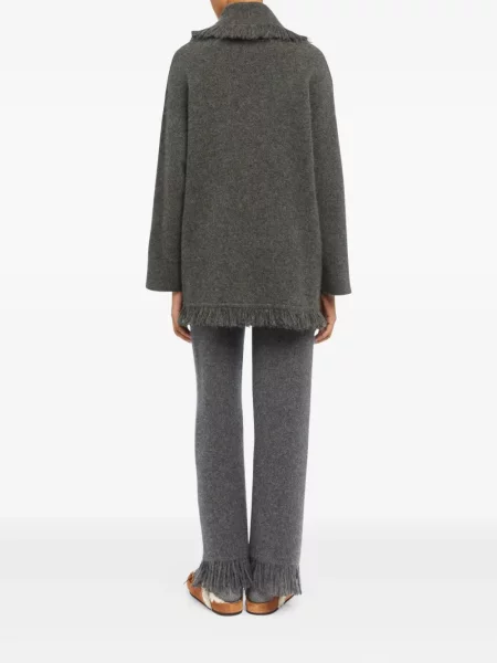 Cardigan Alanui cu franjuri gri