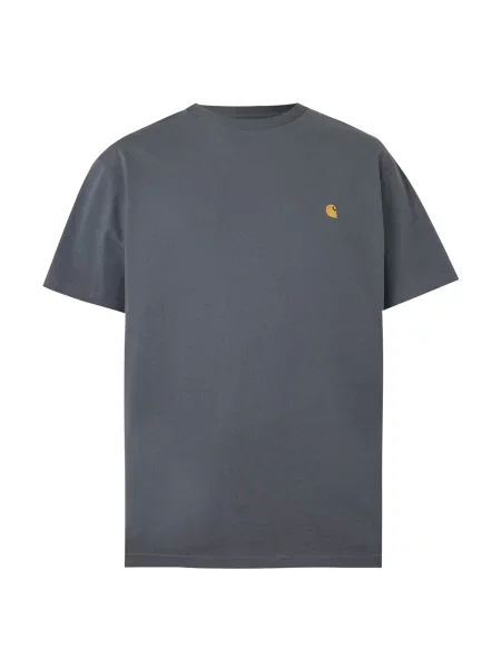 Carhartt WIP Tricou Chase închis gri