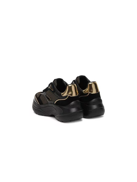 KARL LAGERFELD Tenisice Kontour Wedge crna