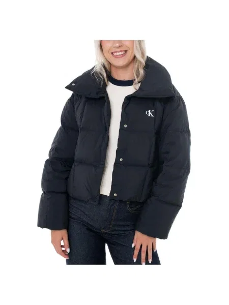 Scurt geacă de blugi Calvin Klein Jeans negru