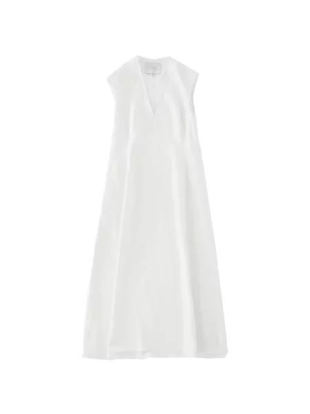 Rochie Studio Nicholson cu decolteu în V de costum alb