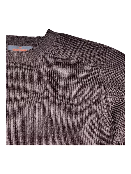 Sweter Gran Sasso wełniany brązowy