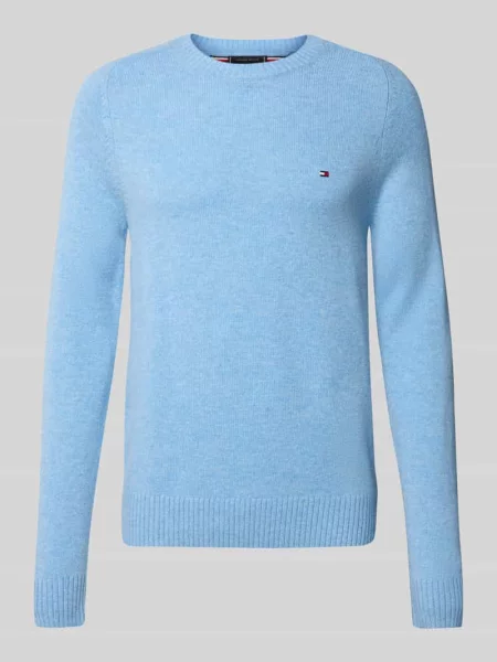 Sweter z dzianiny o kroju regular fit z delikatnej wełny Tommy Hilfiger
