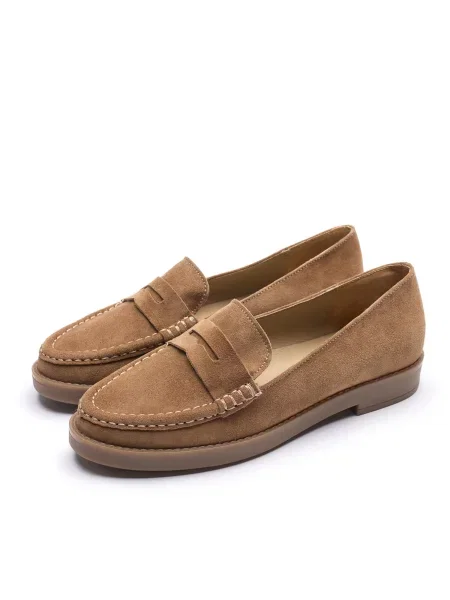 RYŁKO Papuci de casă maro