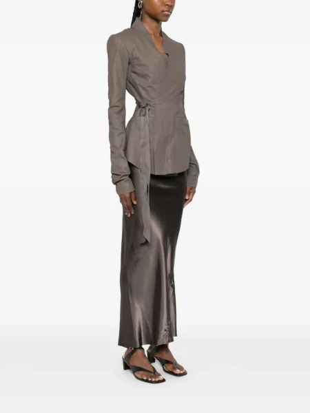 Яке Rick Owens връзки сиво