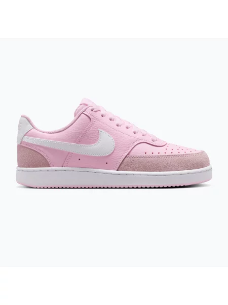 Sneakerși Nike NikeCourt din piele de căprioară alb