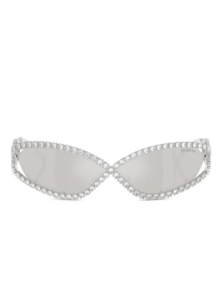 Sunčane naočale Swarovski Eyewear s kristalima siva