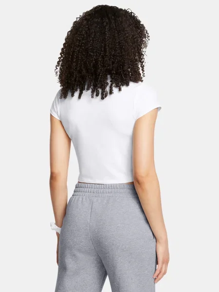 Tricou copii Under Armour alb