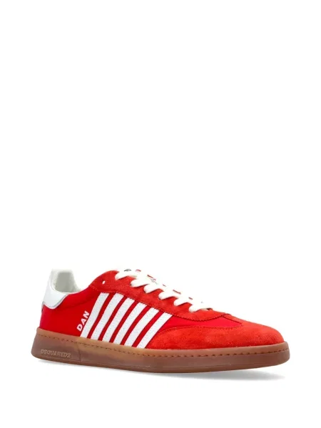 Sneakerși Dsquared2 din piele cu dungi roșu