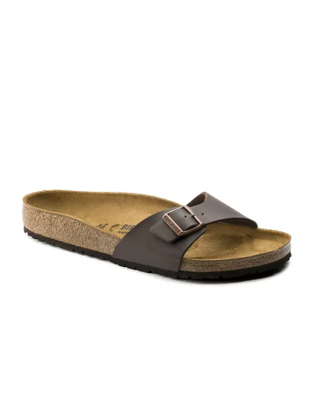 Birkenstock Madrid BS Dark Brown Narrow Fit Kobiety Sandały Birkenstock Size: brązowy