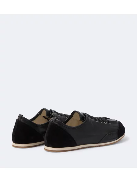 Sneakerși Lemaire din piele de căprioară negru
