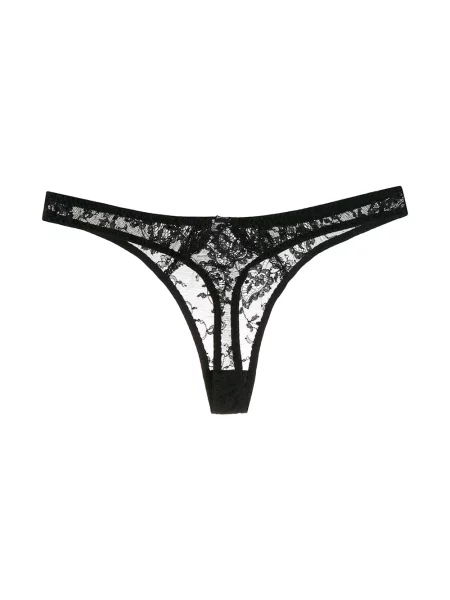 Stringai Gilda & Pearl su perlais juoda