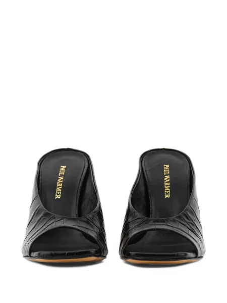 Papuci tip mules Paul Warmer din piele negru
