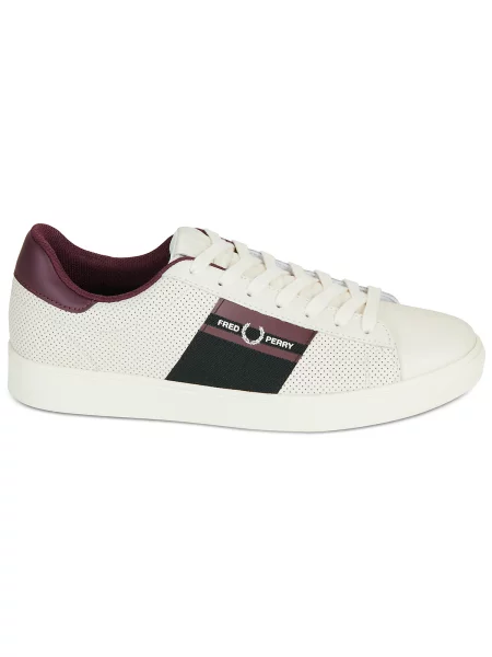 Pantofi Fred Perry din piele alb