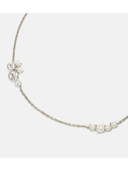 Colier Givenchy de cristal argintiu